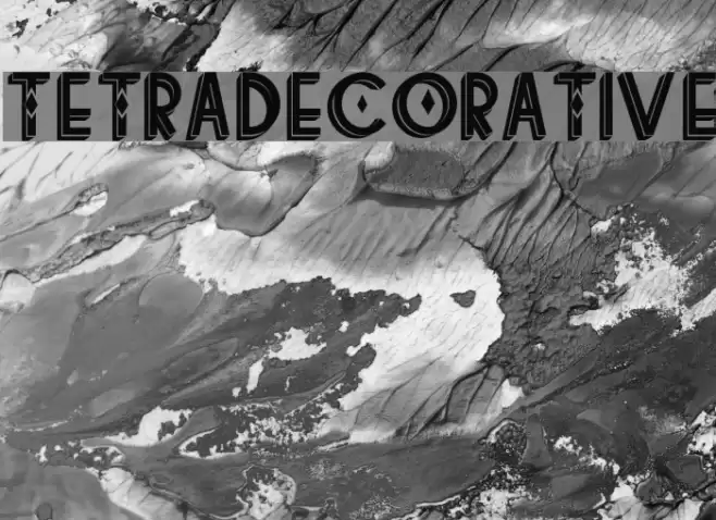 tetradecorative Font examples