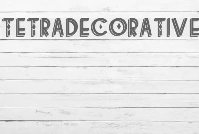 tetradecorative Font examples