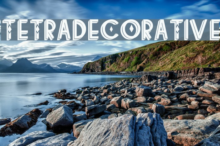 tetradecorative Font examples