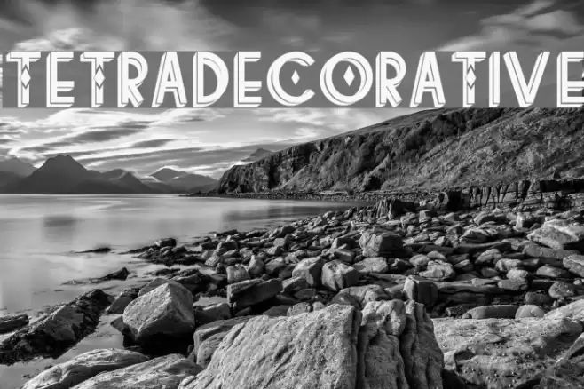 tetradecorative Font examples