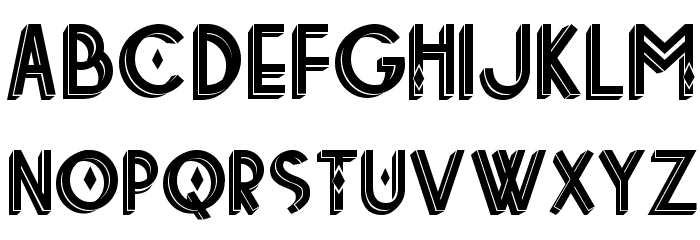 tetradecorative Font LOWERCASE