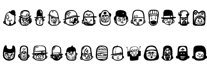 teubéHat Font LOWERCASE