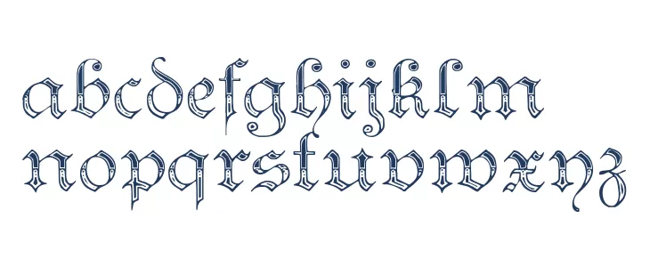 teutonic4 خط أحرف صغيرة