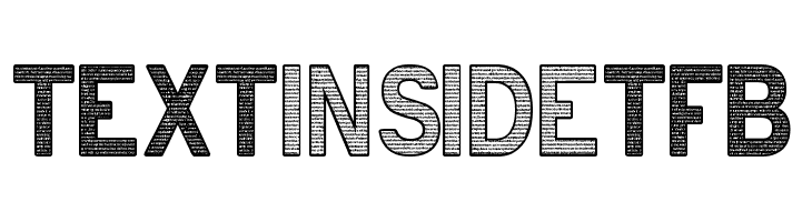 text INSIDE tfb  Скачать бесплатные шрифты