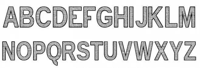 text INSIDE tfb Polices MAJUSCULES