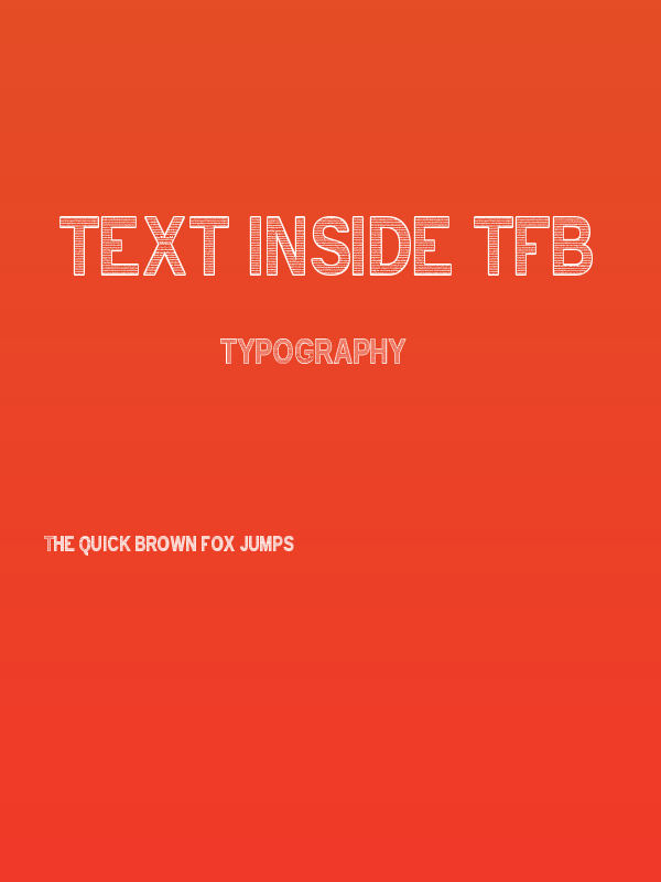 text INSIDE tfb Poster