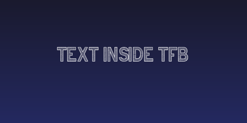 text INSIDE tfb Social Header