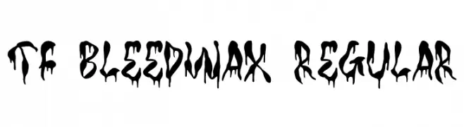 TF Bleedwax Regular  免费字体下载