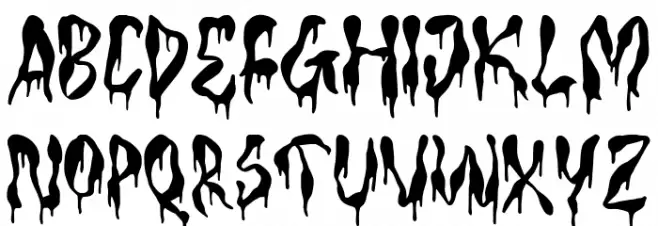 TF Bleedwax Regular Шрифта ДРУГИЕ символов