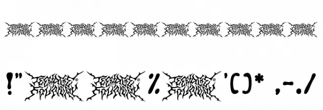 TF Funky Fusion Demo Fuentes OTROS CHARS