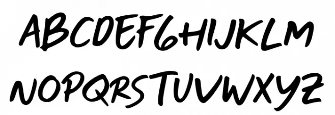 TF Handwriting Font Litere mari
