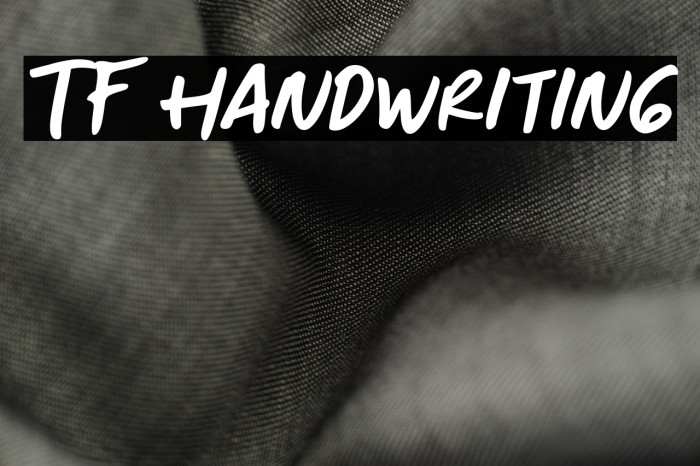 TF Handwriting Example 1