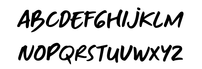 TF Handwriting Font LOWERCASE