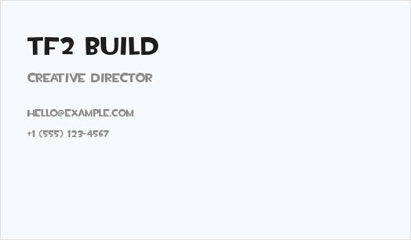 TF2 Build Business Card