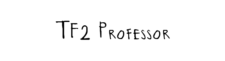 TF2 Professor  免费字体下载
