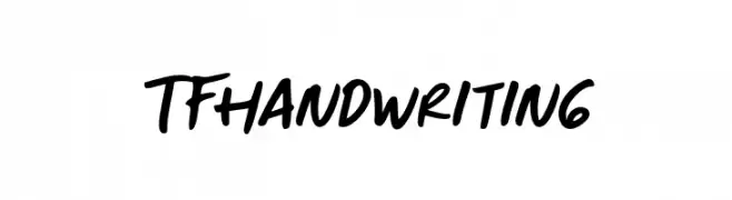 TFHandwriting  नि: शुल्क फ़ॉन्ट्स डाउनलोड