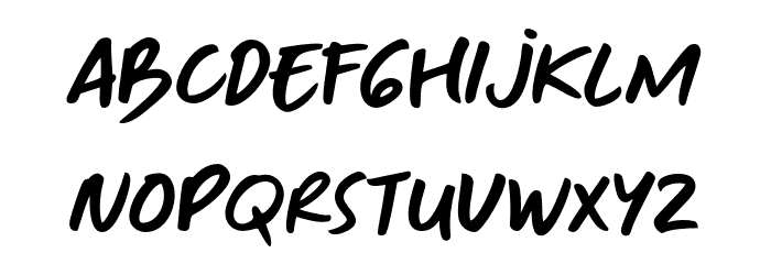 TFHandwriting Font LOWERCASE
