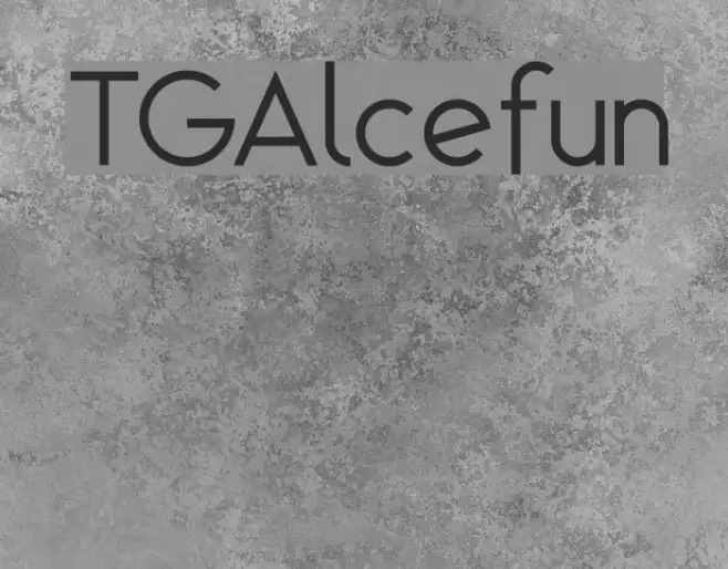 TGAlcefun Font examples