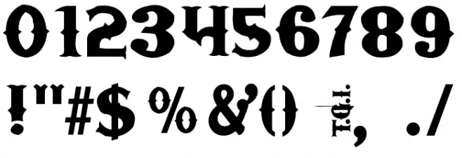 TGIFriday Font Alte caractere