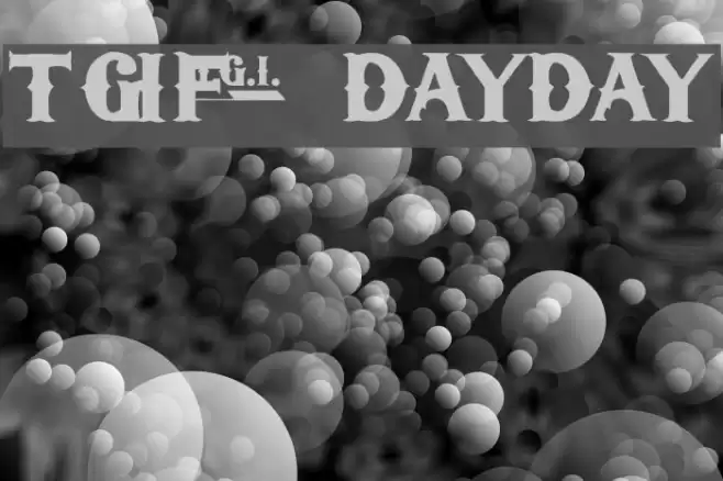 TGIFriday Font examples