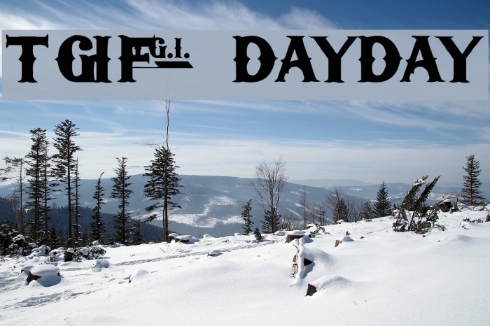 TGIFriday Font examples