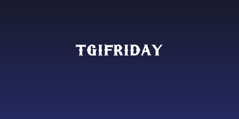 TGIFriday Social Header