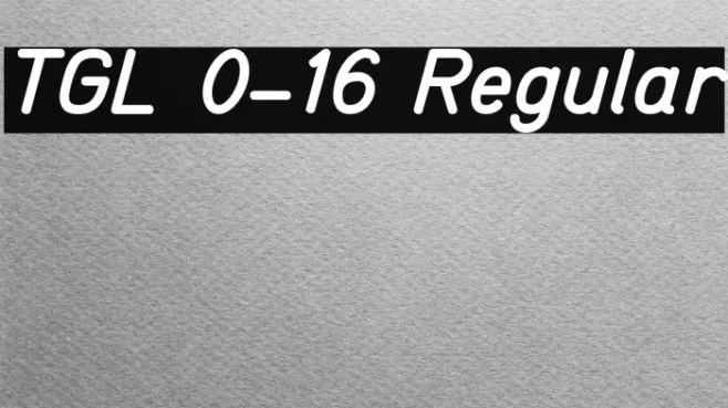 TGL 0-16 Regular Example 1
