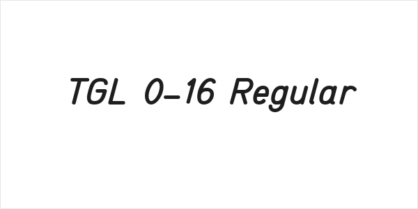 TGL 0-16 Regular Logo