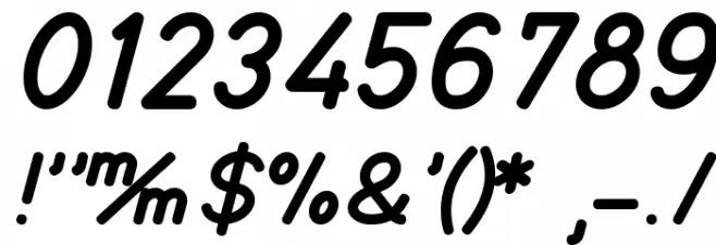 TGL 0-16 Font OTHER CHARS