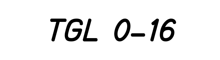 TGL 0-16  免费字体下载