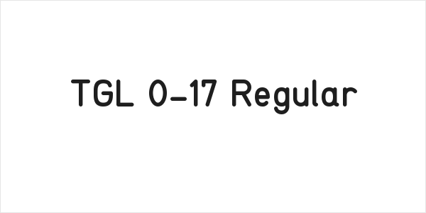 TGL 0-17 Regular Logo