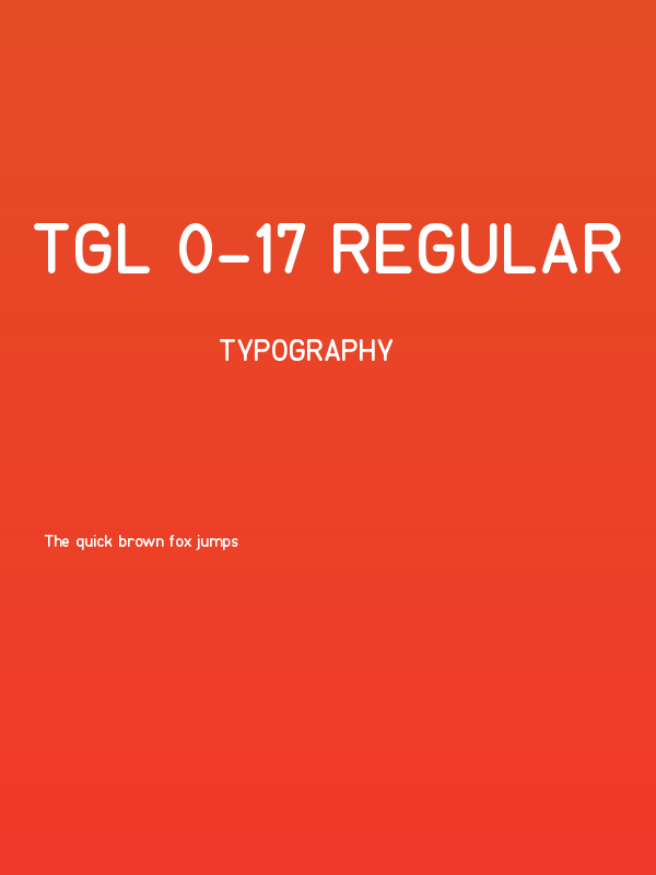 TGL 0-17 Regular Poster