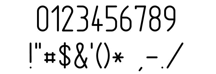 TGL 31034-1 Regular Font OTHER CHARS