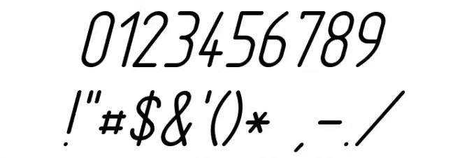 TGL 31034-2 Schriftart Anderer Schreiben
