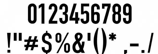 TGL0-1451Engschrift Font OTHER CHARS