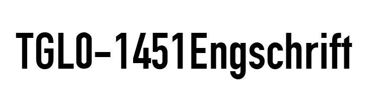 TGL0-1451Engschrift  Frei Schriftart Herunterladen