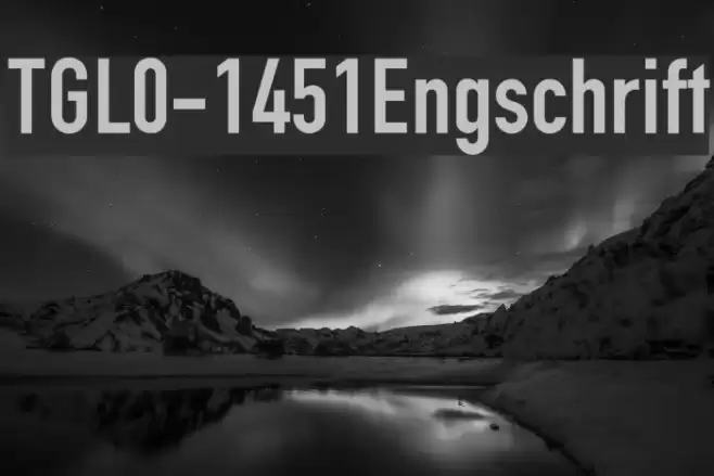 TGL0-1451Engschrift Font examples
