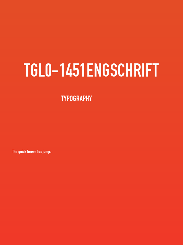 TGL0-1451Engschrift Poster