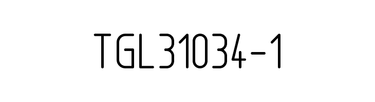 TGL31034-1 Font