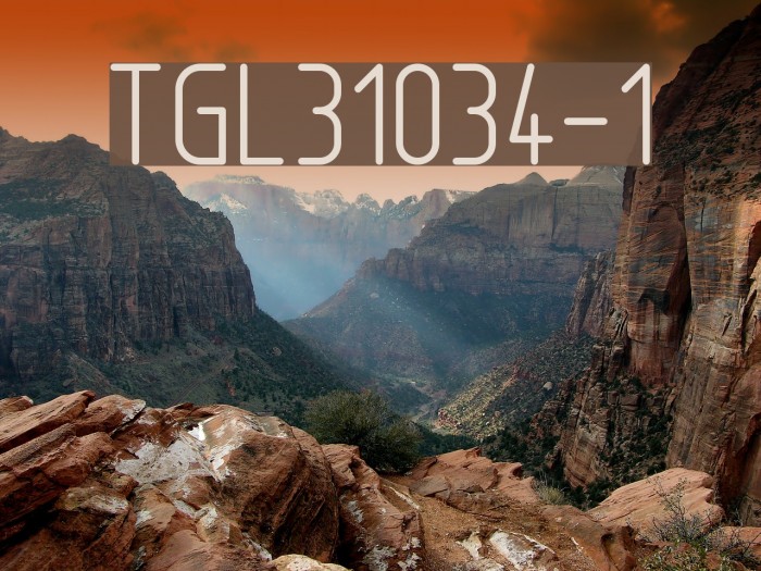 TGL31034-1 Font examples