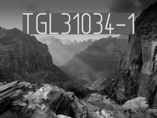 TGL31034-1 Font examples