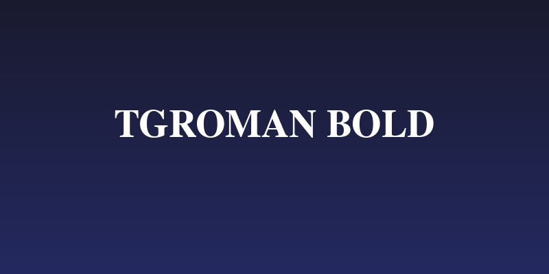 TGRoman Bold Social Header