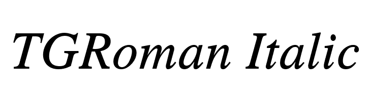TGRoman Italic  لخطوط تنزيل