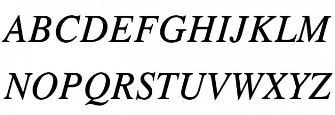 TGRoman Italic Fonte MAIÚSCULAS