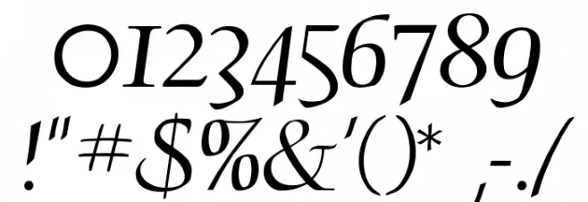 TGScript Polices AUTRES CHARS