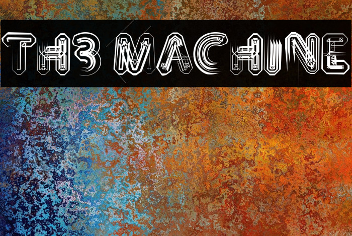 TH3 MACHINE Шрифта examples