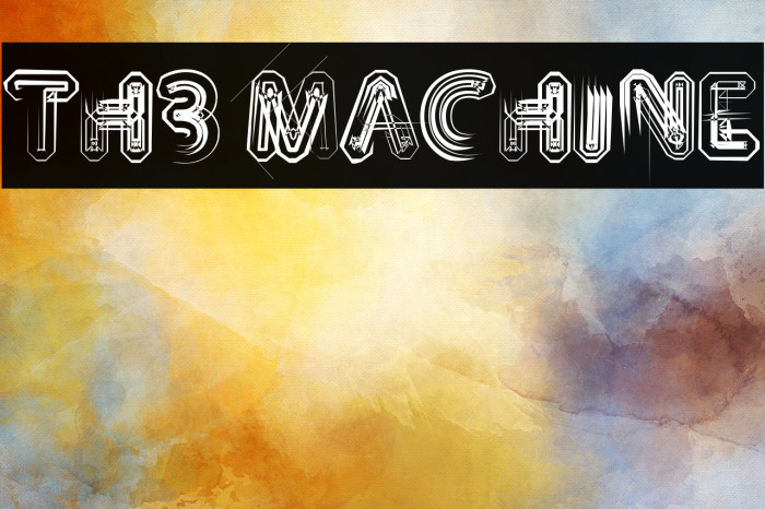TH3 MACHINE Шрифта examples