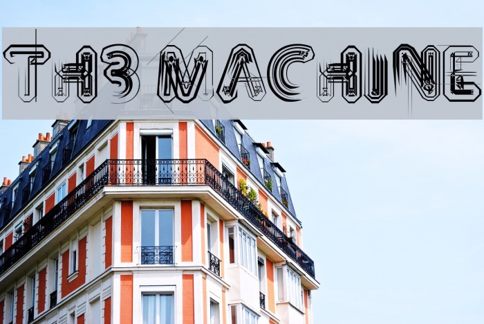 TH3 MACHINE Font examples