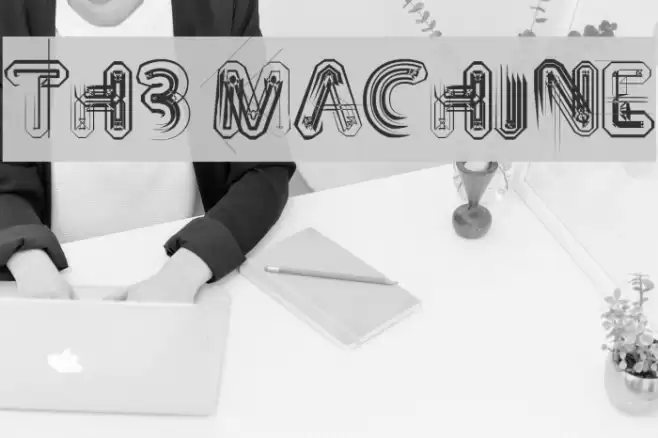 TH3 MACHINE Font examples