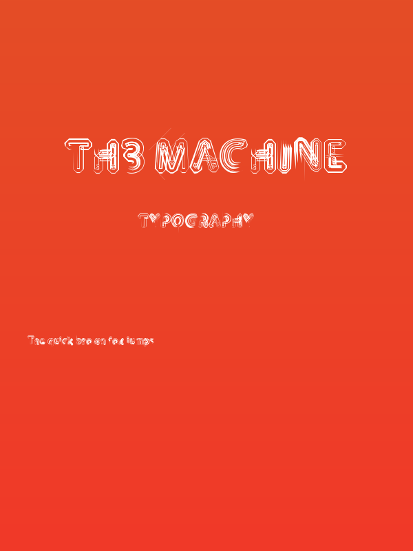 TH3 MACHINE Poster